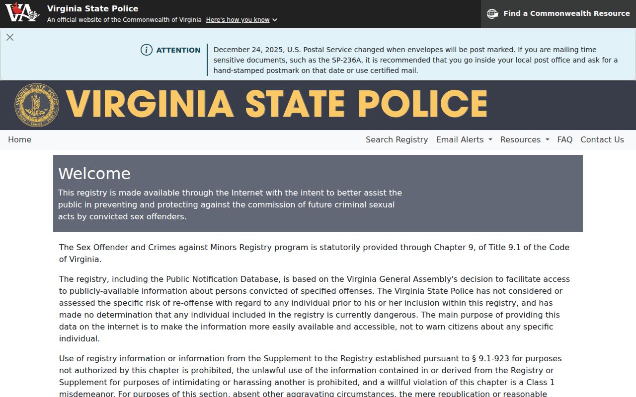 Fair Oaks residents directory reference to Virginia official registry search controls