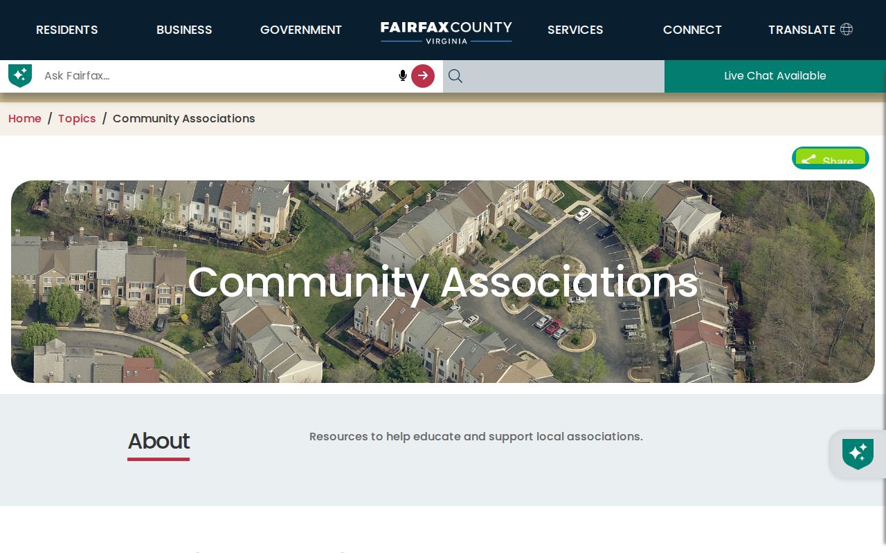 Fair Oaks neighbors reference for Fairfax County association contacts