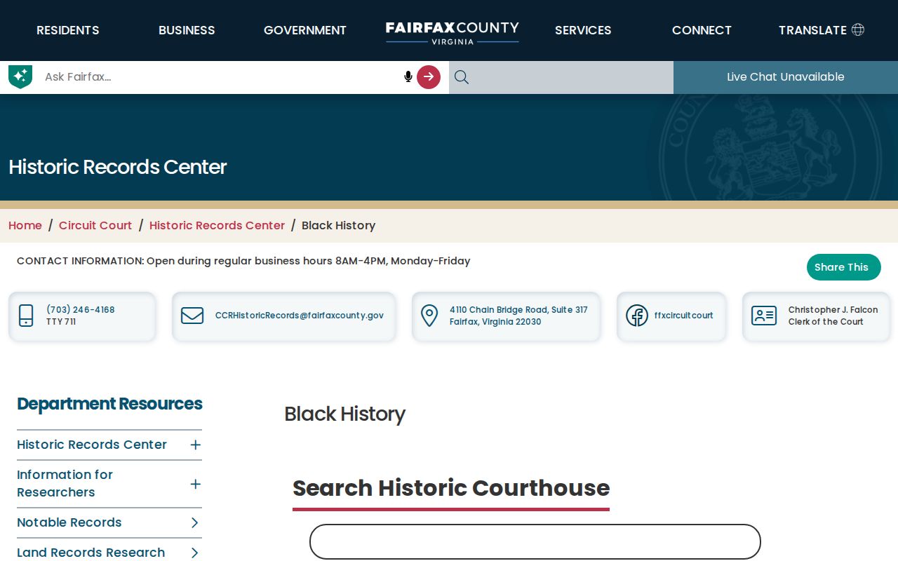 Fair Oaks neighbors historical research through the Fairfax Court Slavery Index
